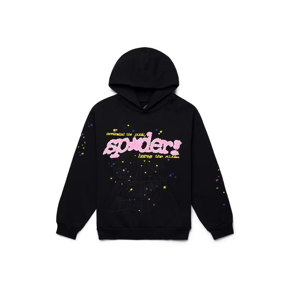 Sp5der P*NK V2 Hoodie Black