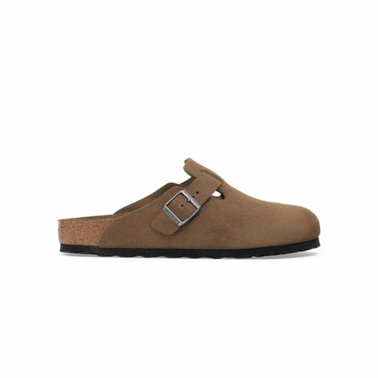 Birkenstock Boston Soft Footbed Suede Dark Tea Tonal