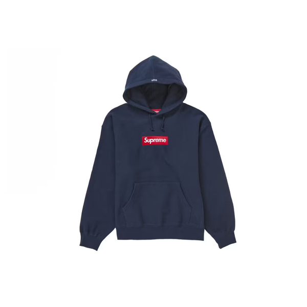 Supreme Box Logo Hooded Sweatshirt Sweatshirt (FW24) Navy