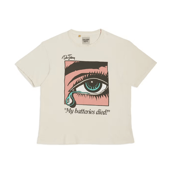 Gallery Dept. Dead Batteries Tee Antique White