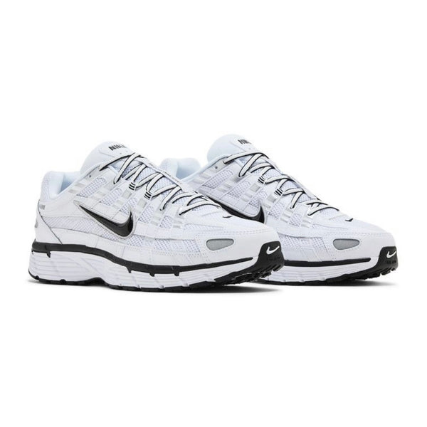 Nike P-6000 White Metallic Silver Black