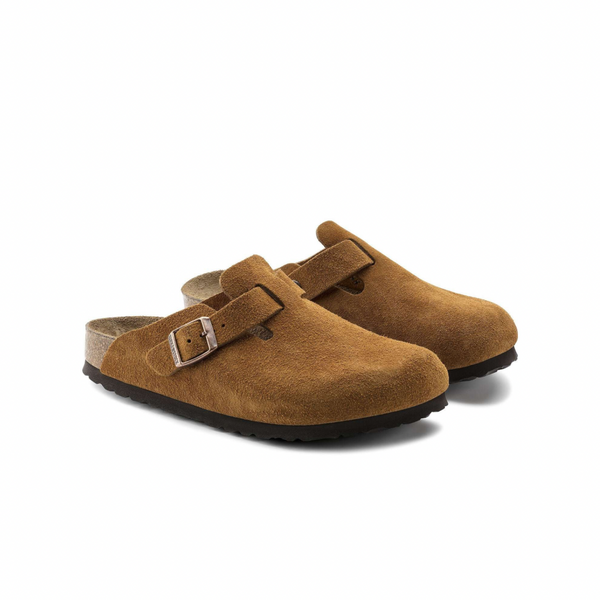 Birkenstock Boston Soft Footbed Suede Mink