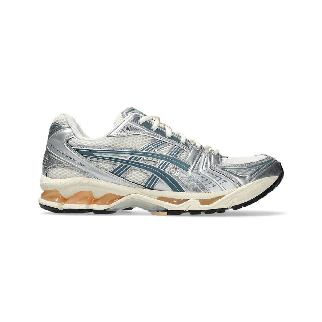 ASICS Gel-Kayano 14 Birch Pure Silver Teal Gold