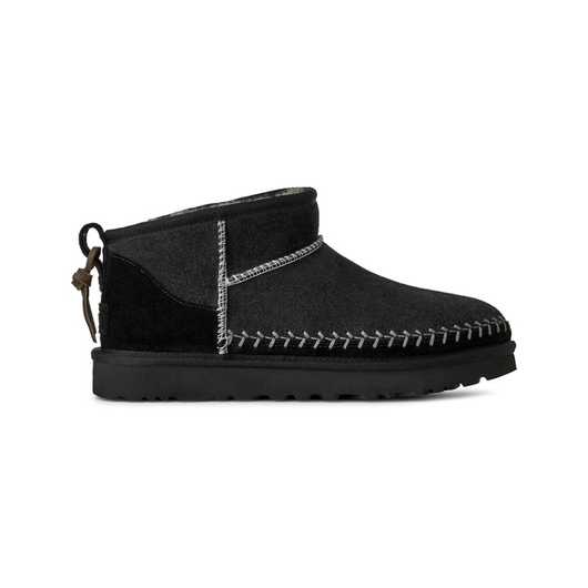 UGG Classic Ultra Mini Biarritz Boot Black (Women's)