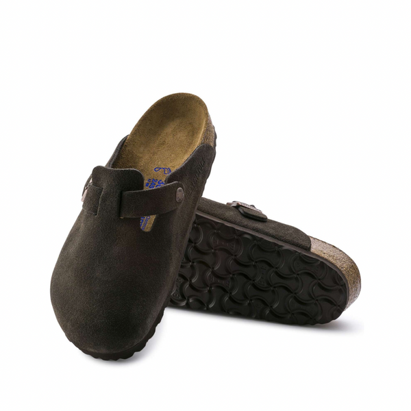 Birkenstock Boston Soft Footbed Suede Mocha