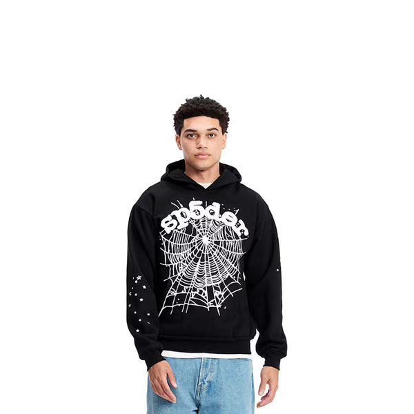 Sp5der OG Web Hoodie Black