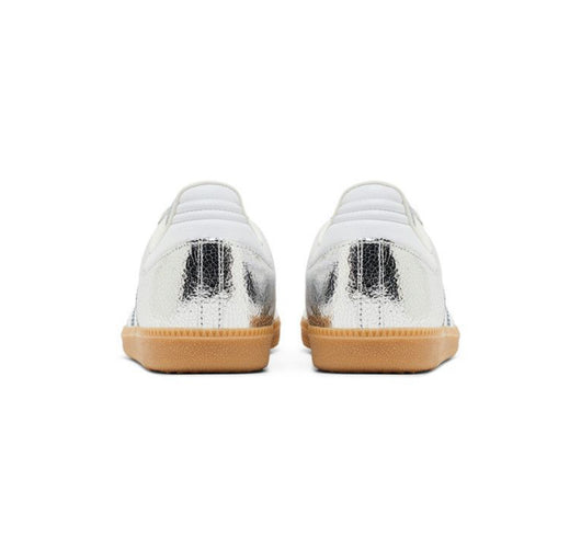 adidas Samba OG Silver Metallic Cracked Leather (Women's)