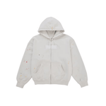 Supreme MM6 Maison Margiela Box Logo Zip Up Hooded Sweatshirt White