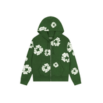 Denim Tears Cotton Wreath Zip Hoodie Green