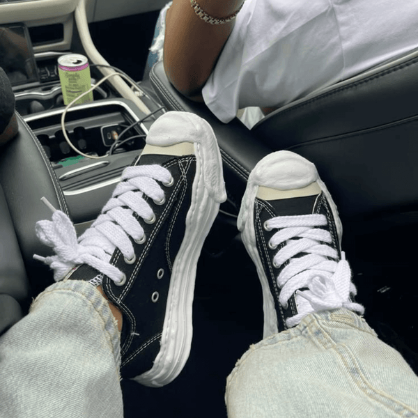 Maison Mihara Yasuhiro Hank OG Sole Canvas Low Black