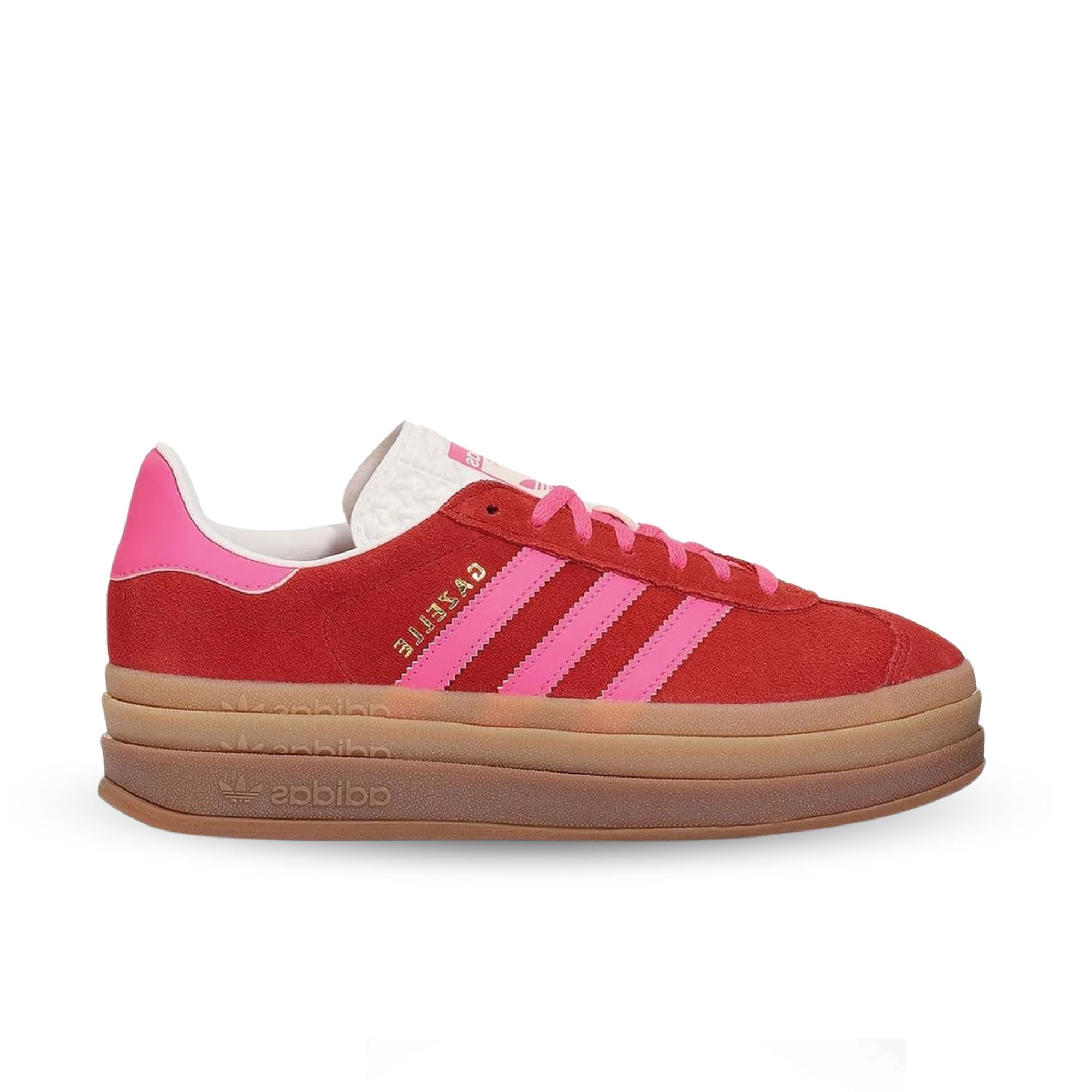 Adidas Gazelle Bold Collegiate Red / Lucid Pink