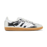 adidas Samba OG Silver Metallic Cracked Leather (Women's)