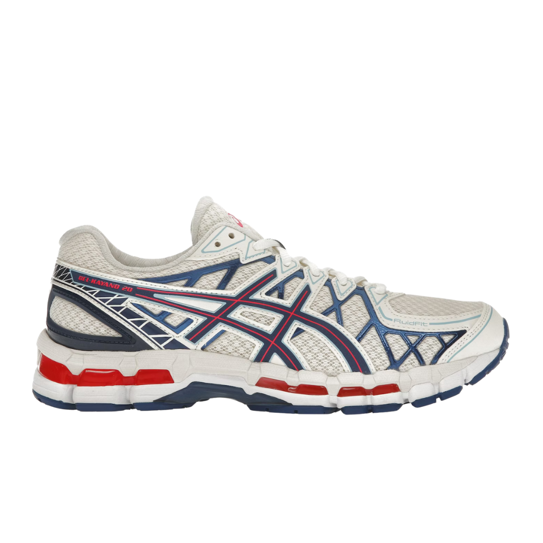ASICS Gel-Kayano 20 Cream Blue Red