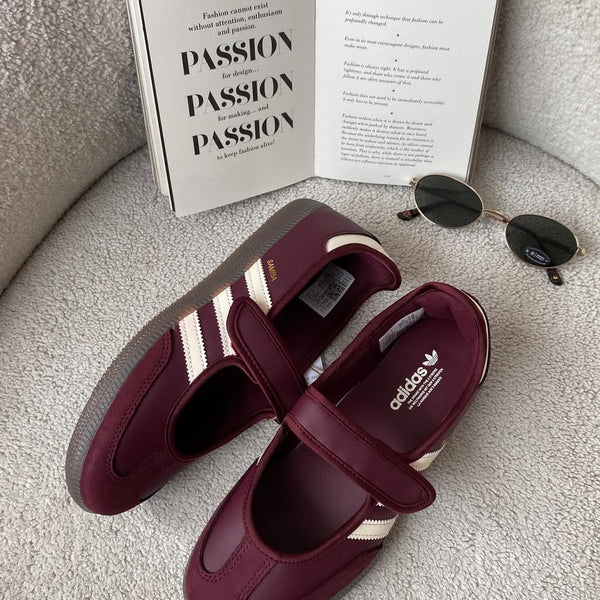 adidas Samba Jane Maroon Cream White (Women's)