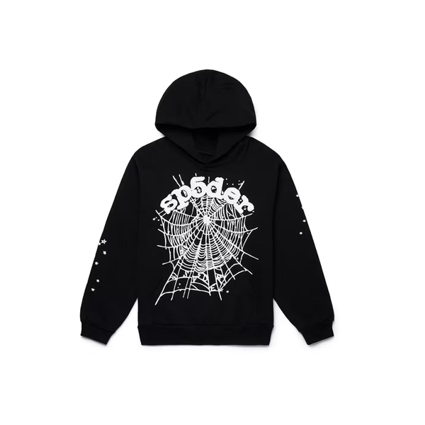 Sp5der OG Web Hoodie Black