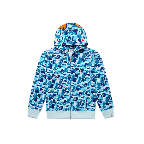 BAPE ABC Camo Shark Full Zip Hoodie Blue