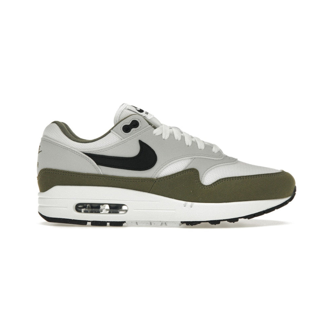 Nike Air Max 1 White Black Medium Olive
