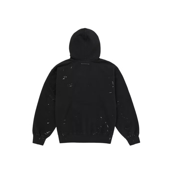 Supreme MM6 Maison Margiela Box Logo Zip Up Hooded Sweatshirt Black