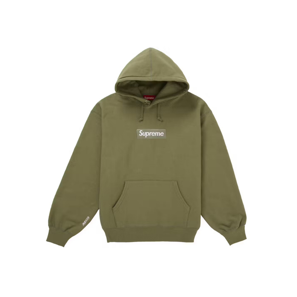 Supreme Box Logo Hooded Sweatshirt (FW25) Light Olive