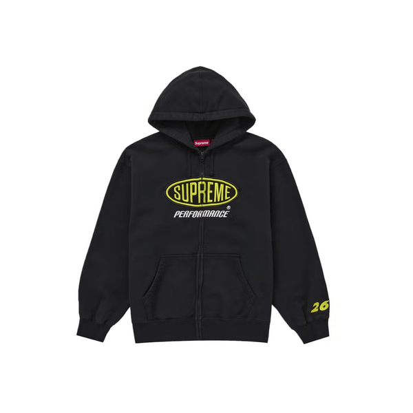 Supreme Performance Zip Up Hooded Sweatshirt Black
