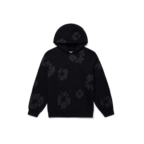 Denim Tears Cotton Wreath Hoodie Black Monochrome