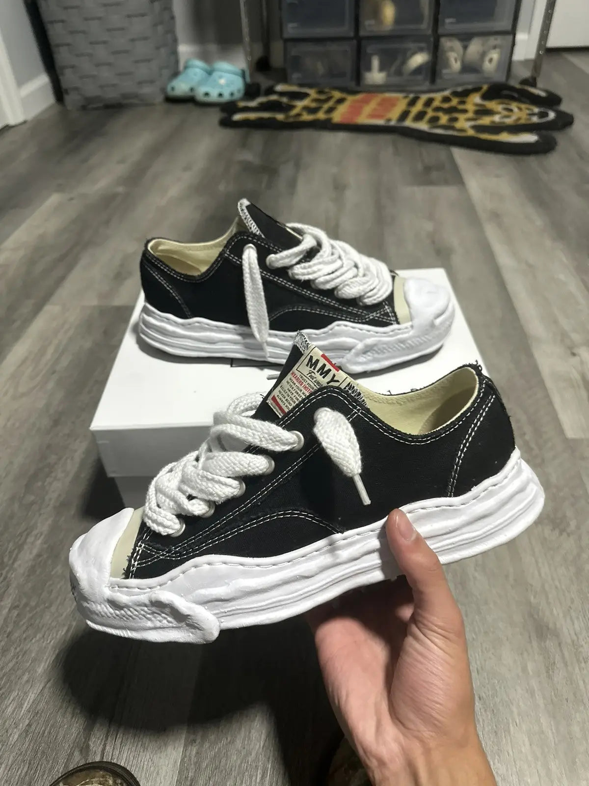 Maison Mihara Yasuhiro Hank OG Sole Canvas Low Black