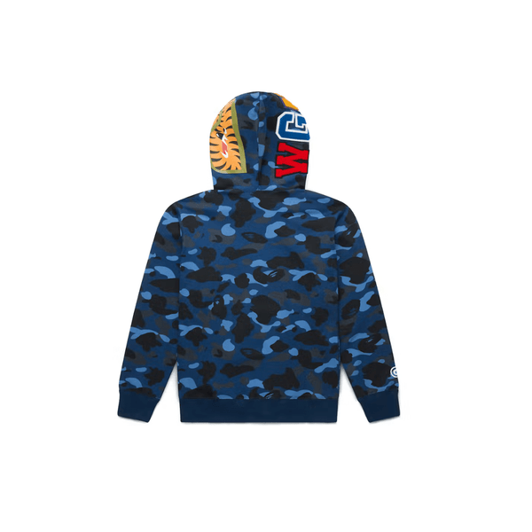 BAPE Color Camo Shark Full Zip Hoodie Blue