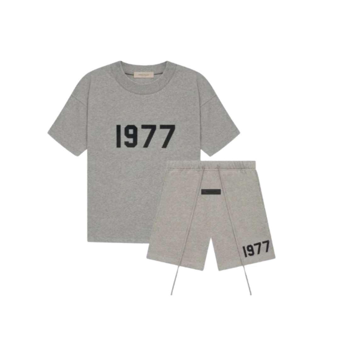FEAR OF GOD ESSENTIALS FULL SUMMER SET - OATMEAL 1977