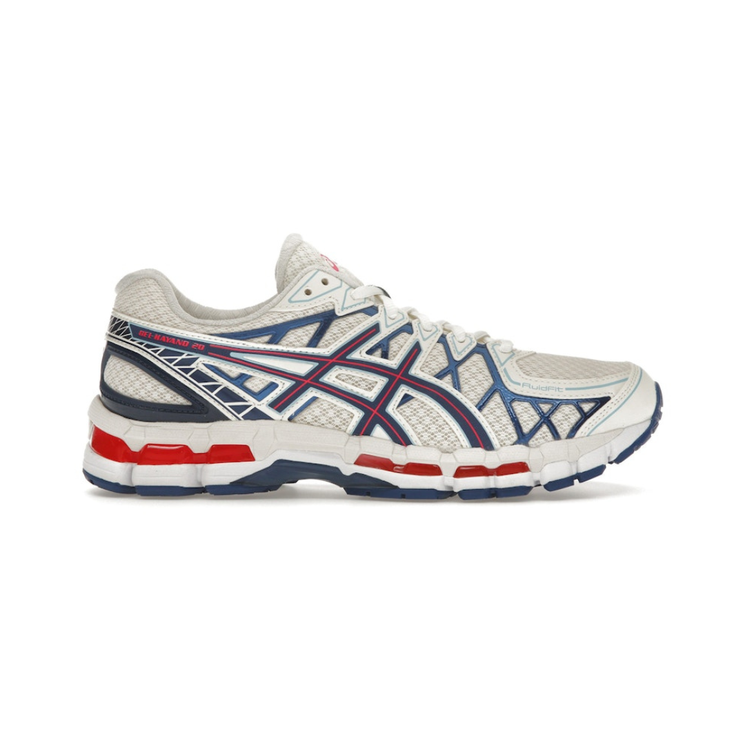 ASICS Gel-Kayano 20 Cream Blue Red