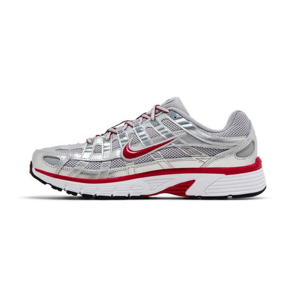 Nike P-6000 Metallic Silver Gym Red