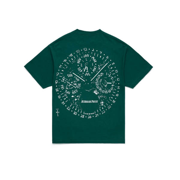 Travis Scott CJ x Audemars Piguet Watch Face Tee Green