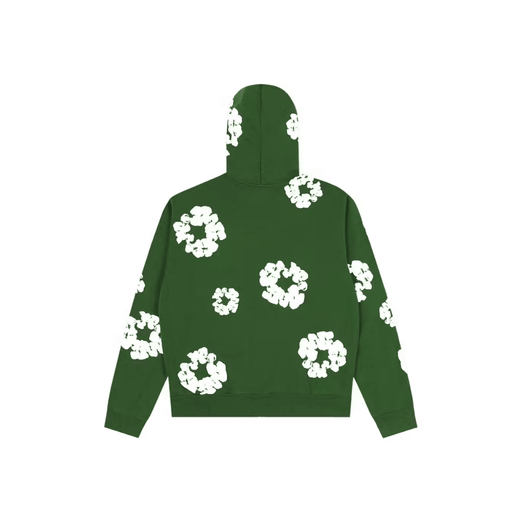 Denim Tears Cotton Wreath Zip Hoodie Green