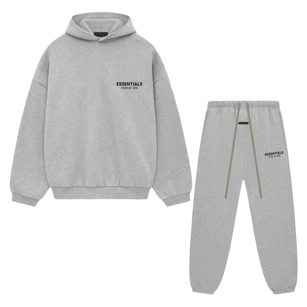 Fear of God Essentials Light Heather Gray Fleece Full Set