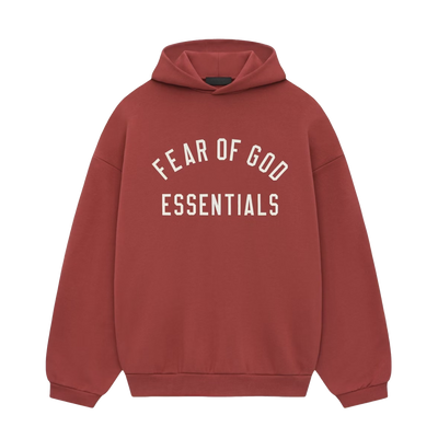 Fear Of God Essentials FW24 Crimson Hoodie