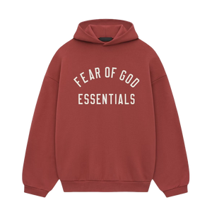 Fear Of God Essentials FW24 Crimson Hoodie