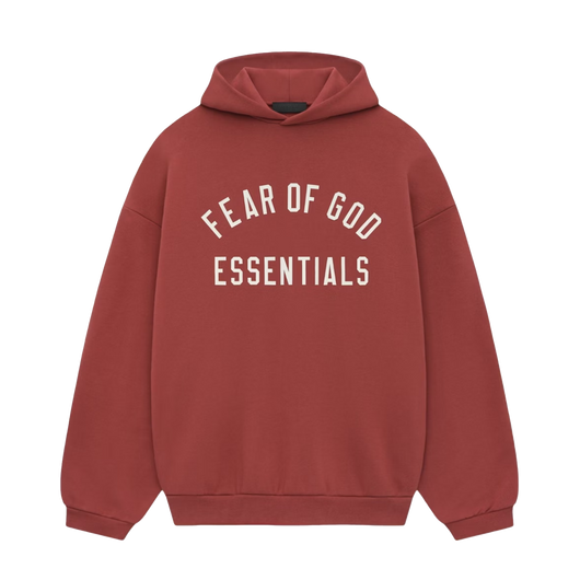 Fear Of God Essentials FW24 Crimson Hoodie