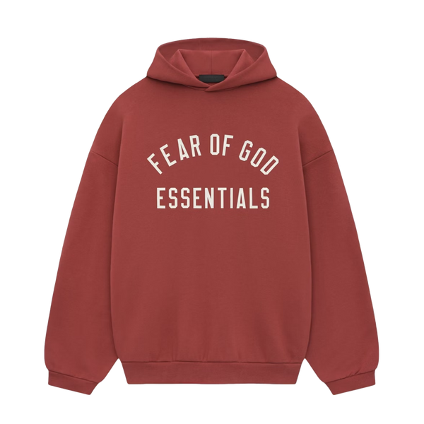 Fear Of God Essentials FW24 Crimson Hoodie