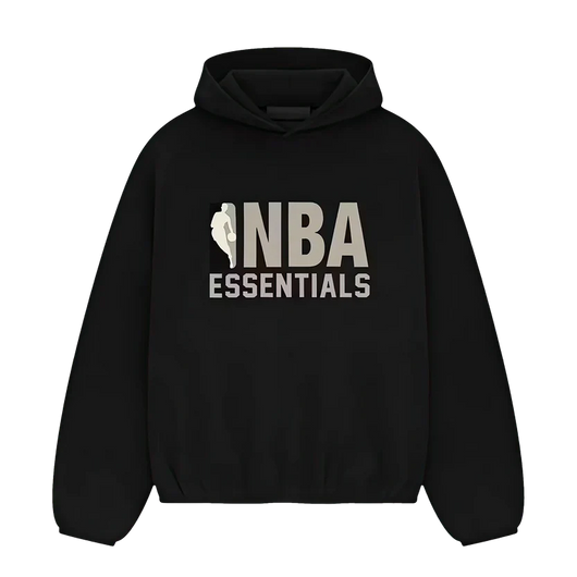 Fear Of God Essentials FW24 NBA Black Grey Hoodie