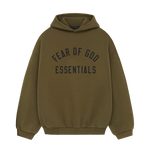 Fear Of God Essentials FW24 Olive Hoodie