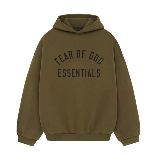 Fear Of God Essentials FW24 Olive Hoodie