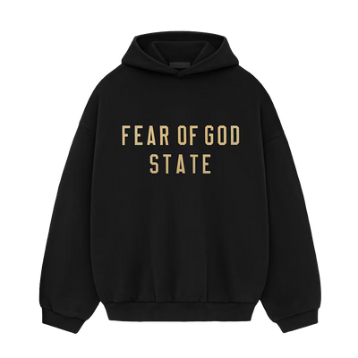 Fear Of God Essentials FW24 Black State Hoodie