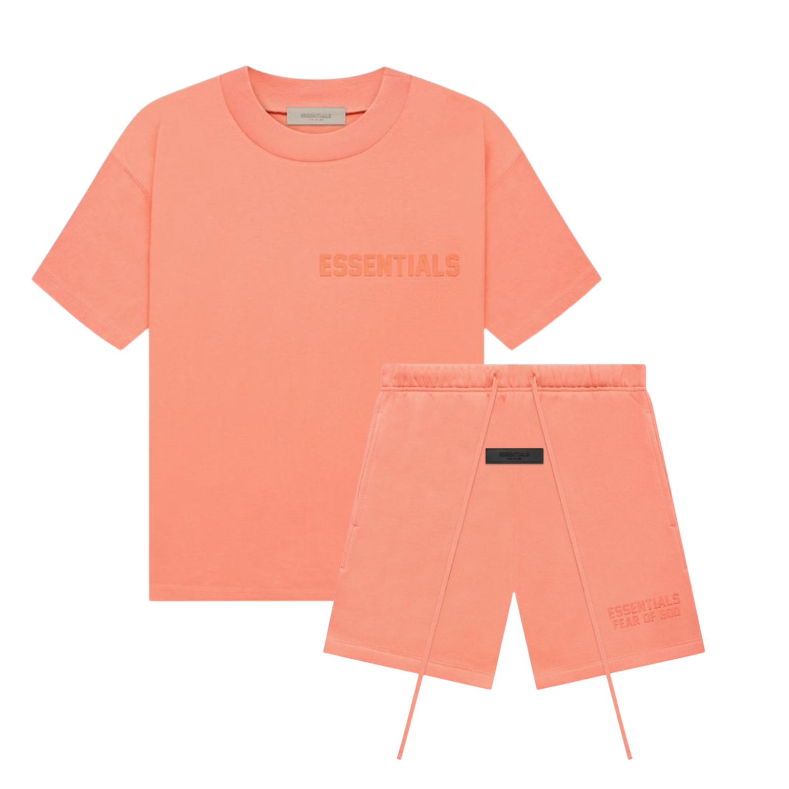 FEAR OF GOD ESSENTIALS FULL SUMMER SET - CORAL