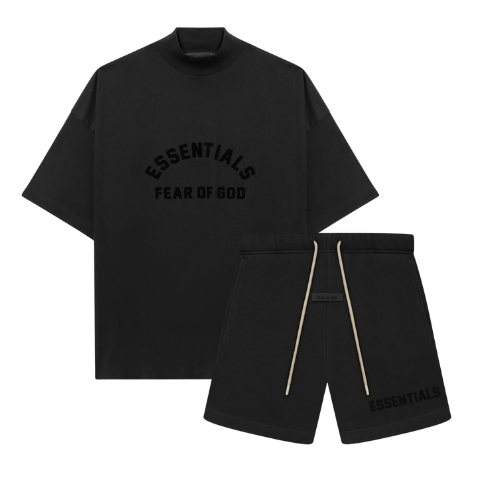 FEAR OF GOD ESSENTIALS SS23 FULL SUMMER SET - JET BLACK