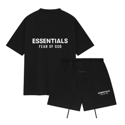 FEAR OF GOD ESSENTIALS SS25 FULL SUMMER SET - JET BLACK