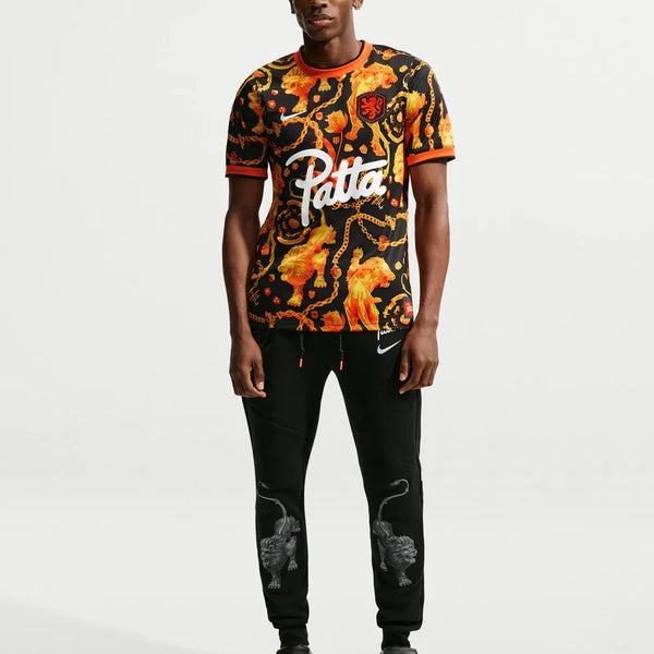 Nike x Patta x Netherlands KNVB Pre Match Jersey Orange