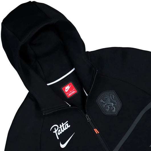 Nike x Patta Netherlands KNVB Tech Fleece Zip Windrunner Hoodie Black