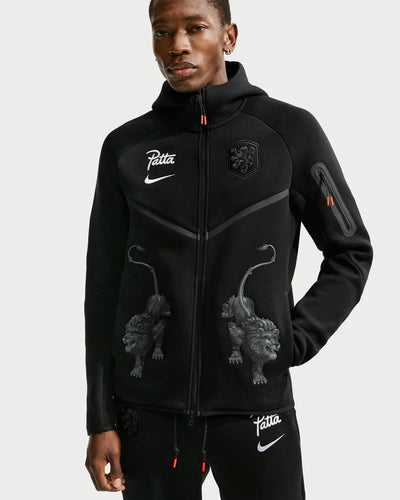 Nike x Patta Netherlands KNVB Tech Fleece Zip Windrunner Hoodie Black
