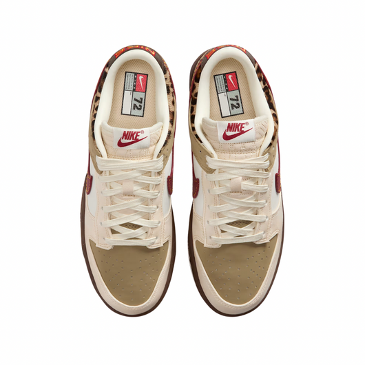 Nike Dunk Low Retro Khaki Team Red Pearl White