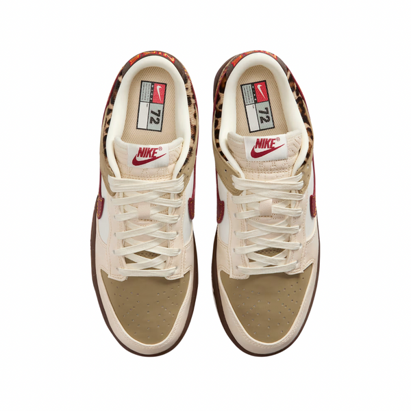 Nike Dunk Low Retro Khaki Team Red Pearl White