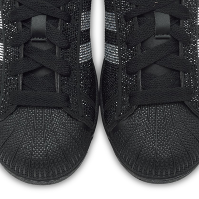 adidas Superstar II Rhinestone Black Silver (Women's)